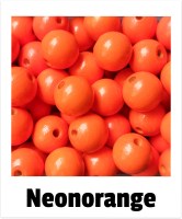 Holzperlen 16mm neonorange